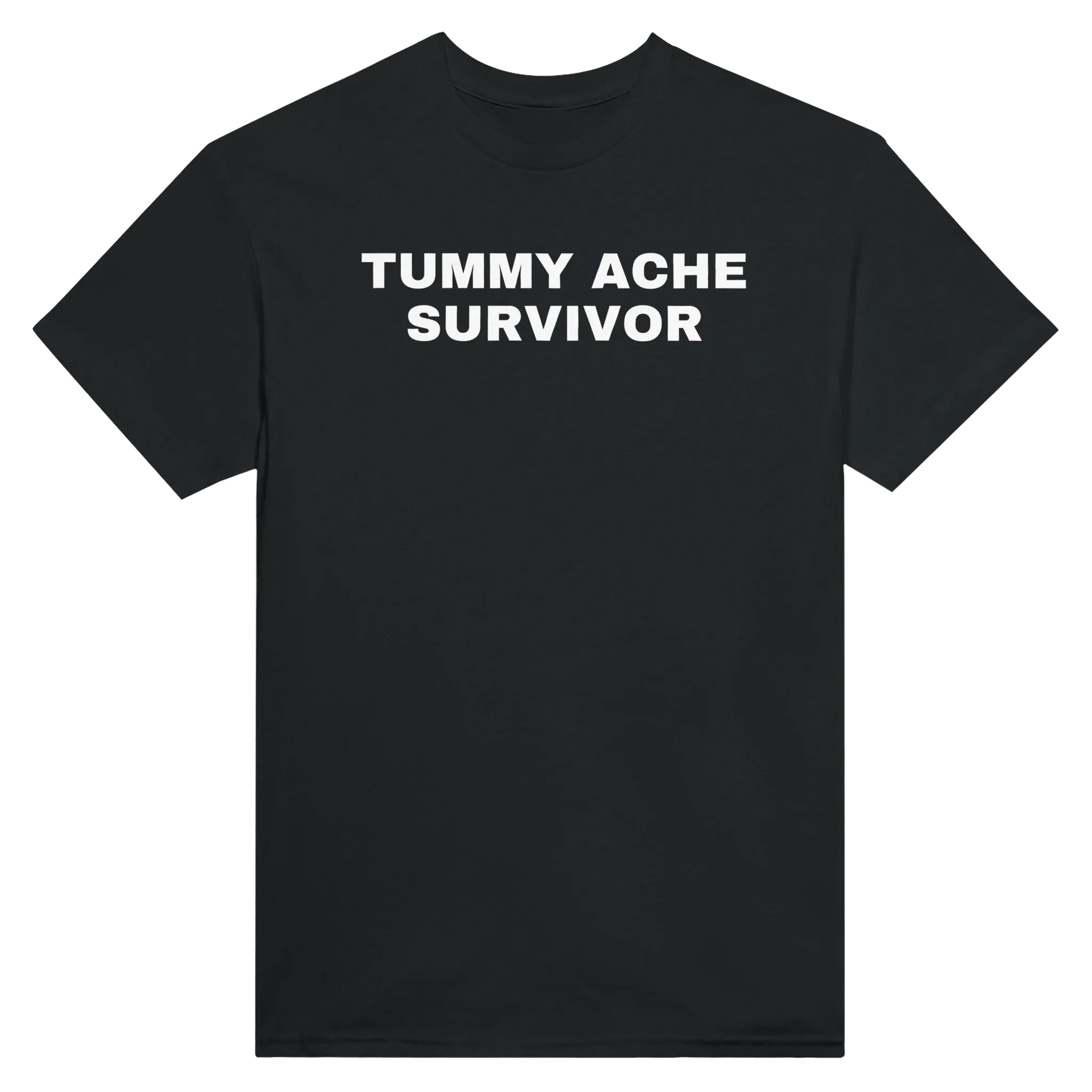 TUMMY ACHE SURVIVOR - TEE – Black