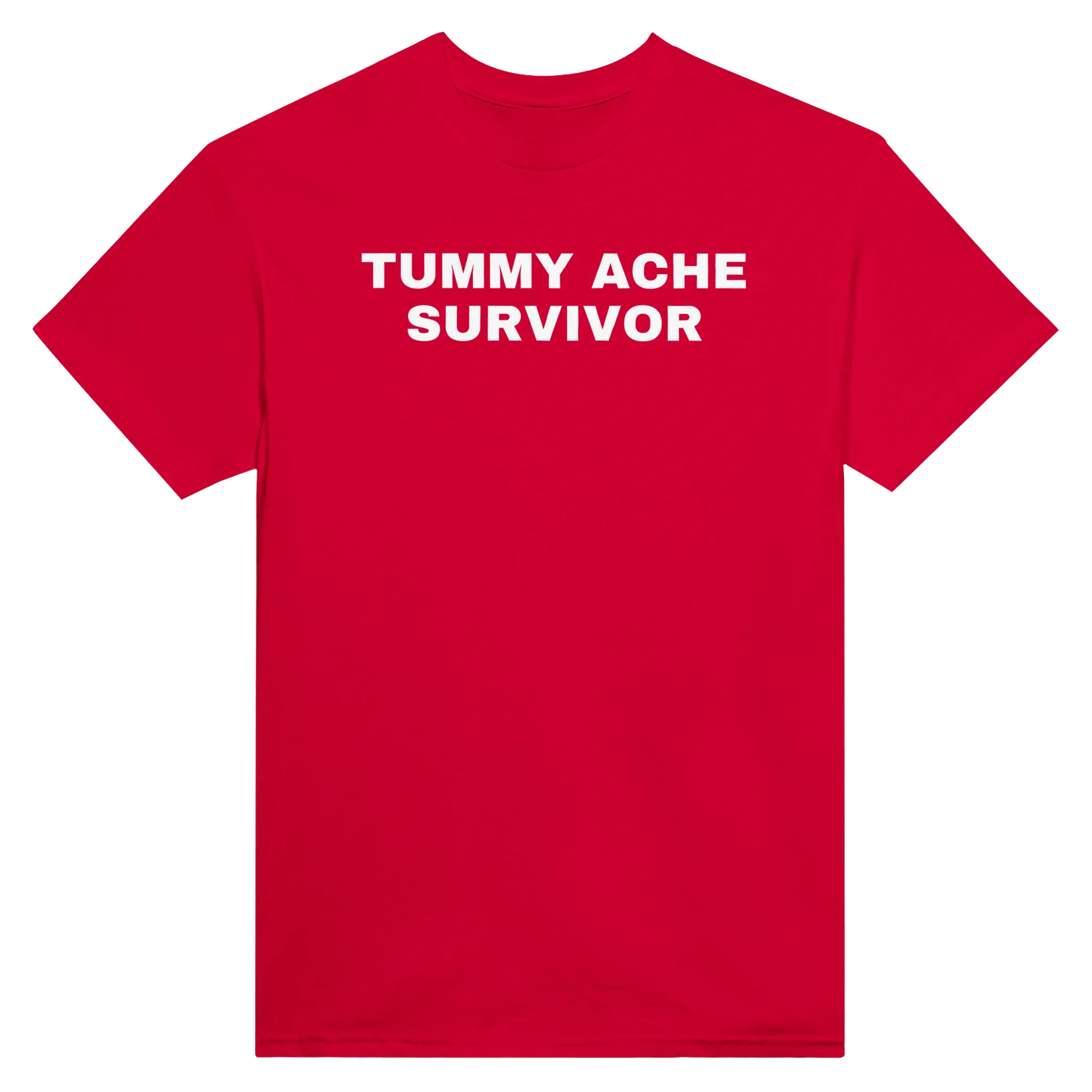 TUMMY ACHE SURVIVOR - TEE – Red