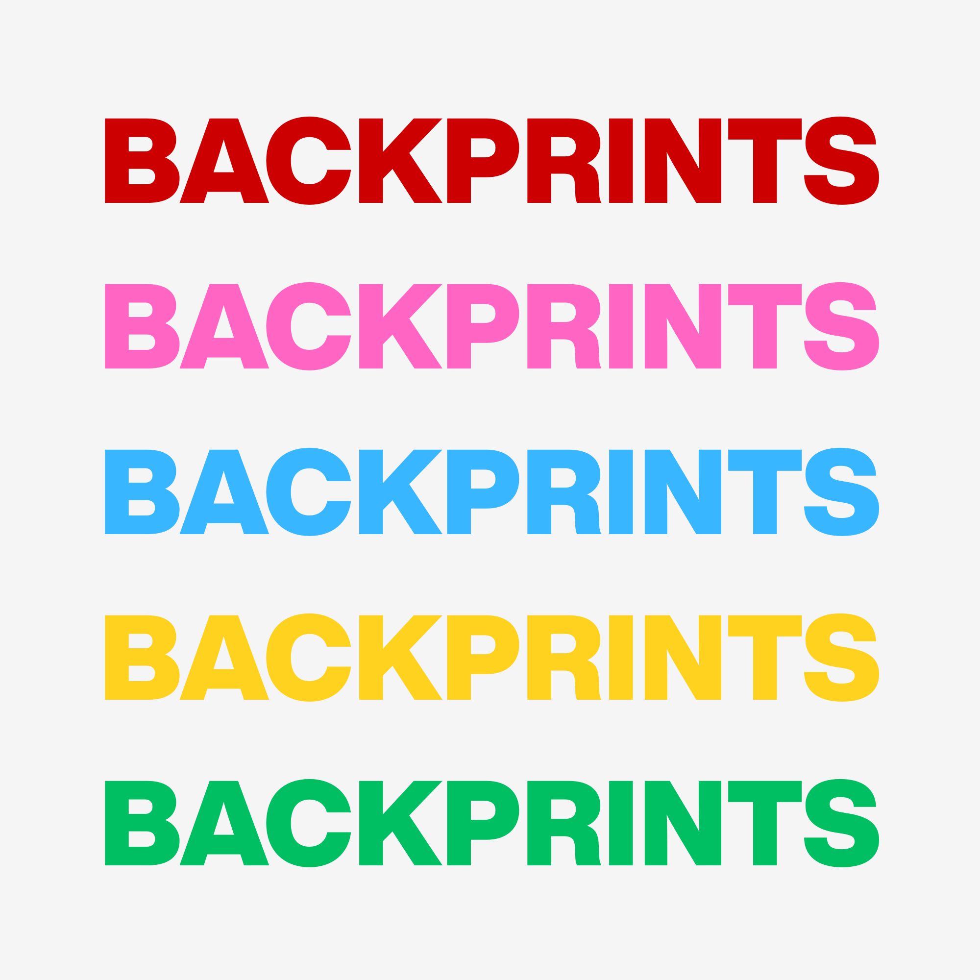BACKPRINTS