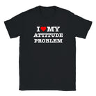 I LOVE MY ATTITUDE PROBLEM - BABY TEE – Black