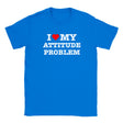 I LOVE MY ATTITUDE PROBLEM - BABY TEE – Royal