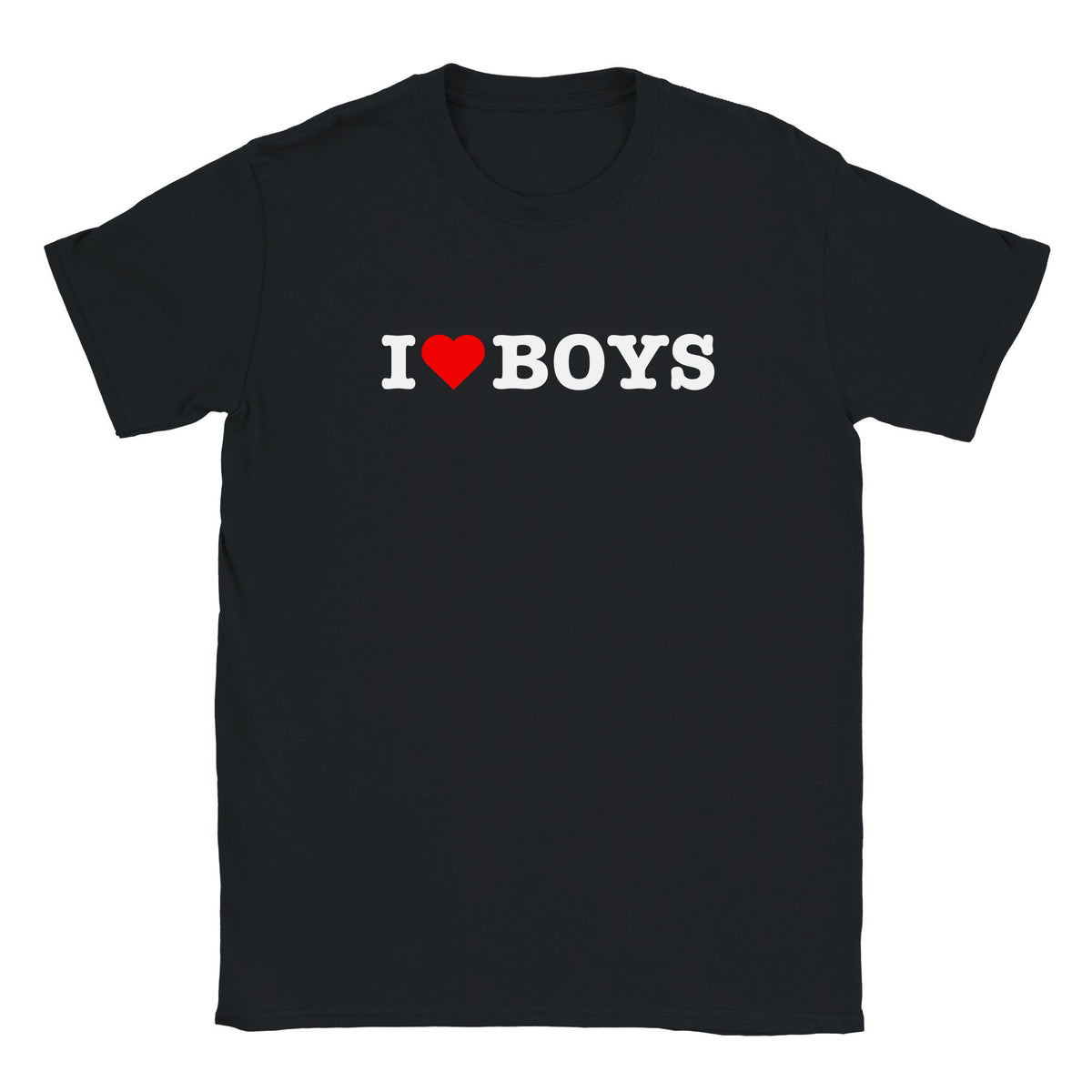I LOVE BOYS - BABY TEE – Black