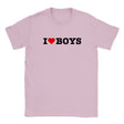 I LOVE BOYS - BABY TEE – Light Pink
