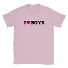 I LOVE BOYS - BABY TEE – Light Pink