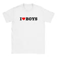 I LOVE BOYS - BABY TEE – White