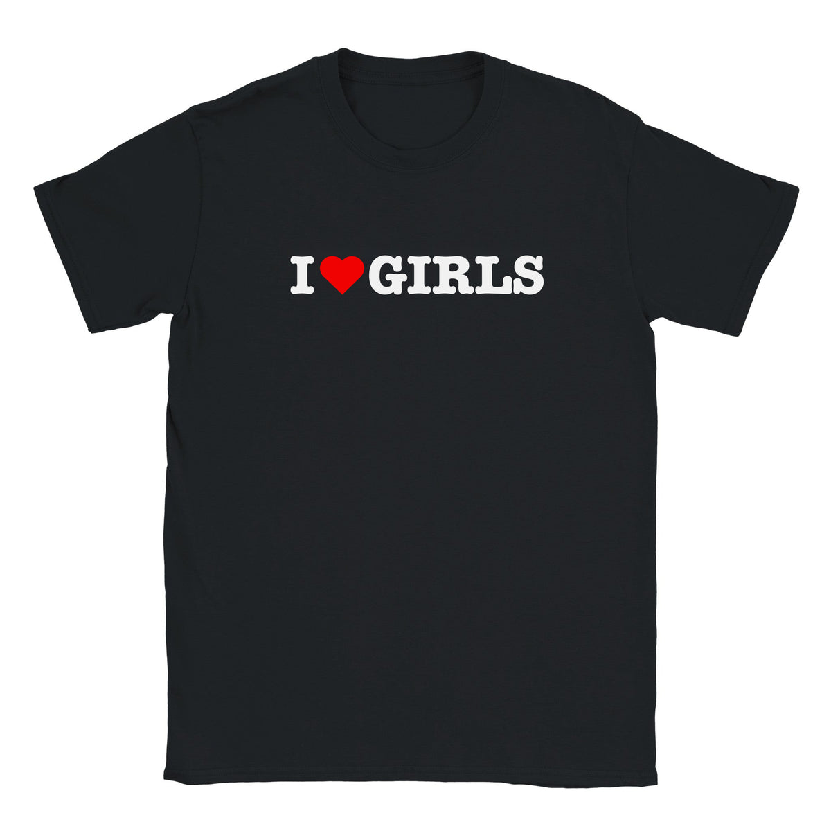 I LOVE GIRLS - BABY TEE – Black