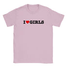 I LOVE GIRLS - BABY TEE – Light Pink