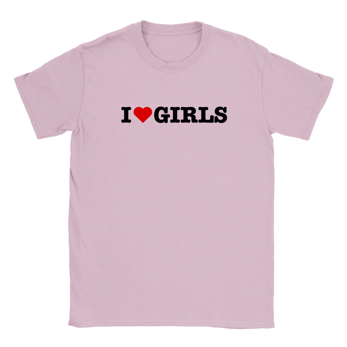 I LOVE GIRLS - BABY TEE – Light Pink