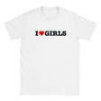 I LOVE GIRLS - BABY TEE – White