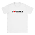I LOVE GIRLS - BABY TEE – White