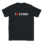 I LOVE LYING - BABY TEE – Black