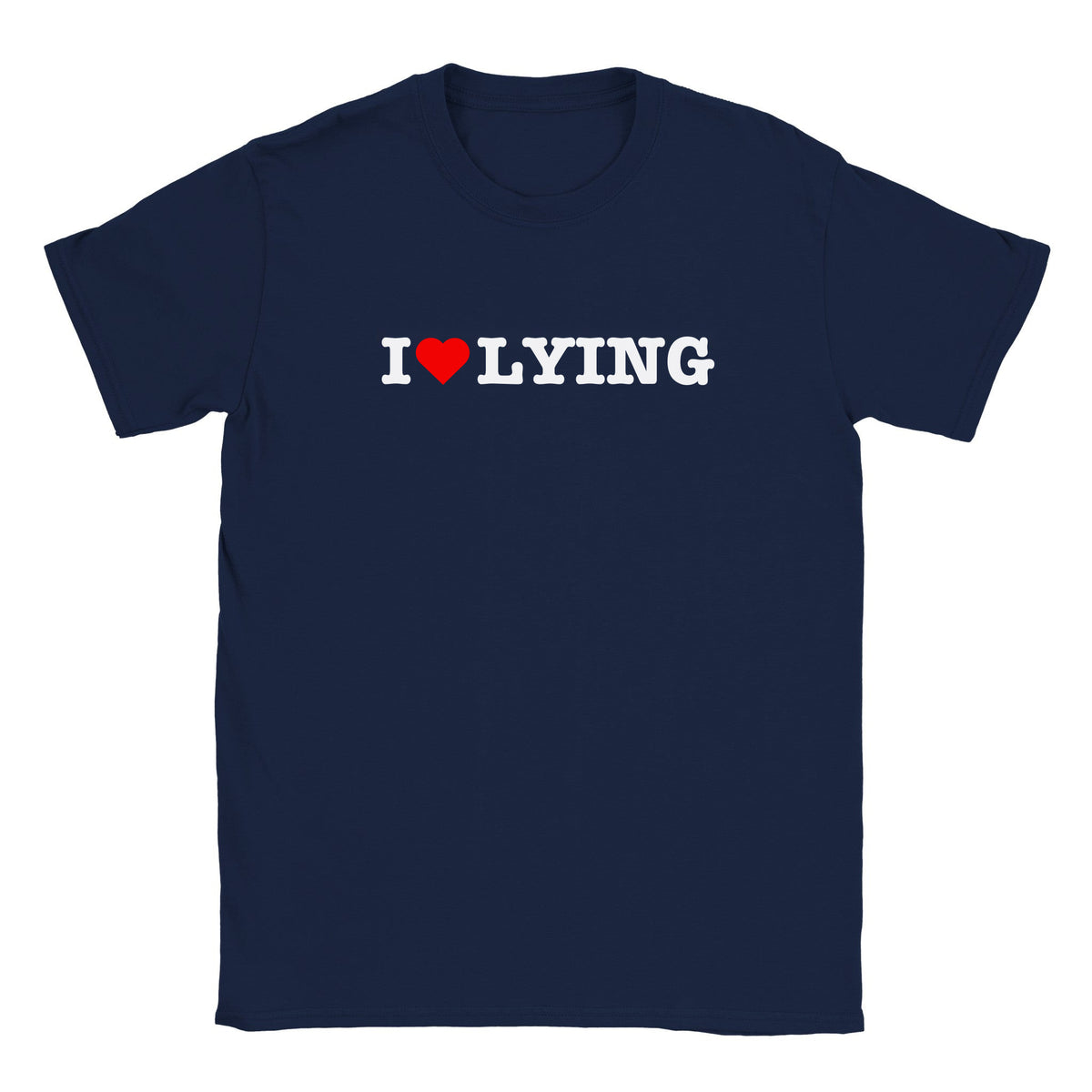 I LOVE LYING - BABY TEE – Navy