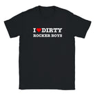I LOVE DIRTY ROCKER BOYS - BABY TEE – Black