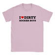 I LOVE DIRTY ROCKER BOYS - BABY TEE – Light Pink