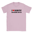 I LOVE DIRTY ROCKER BOYS - BABY TEE – Light Pink