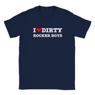 I LOVE DIRTY ROCKER BOYS - BABY TEE – Navy