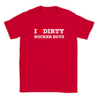 I LOVE DIRTY ROCKER BOYS - BABY TEE – Red