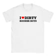 I LOVE DIRTY ROCKER BOYS - BABY TEE – White