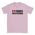 I LOVE EMO BITCHES - BABY TEE – Light Pink