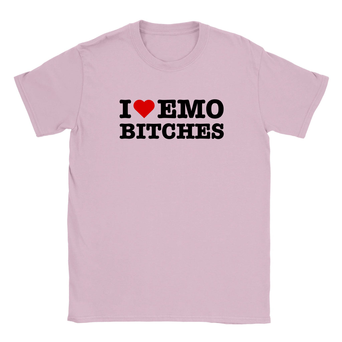I LOVE EMO BITCHES - BABY TEE – Light Pink