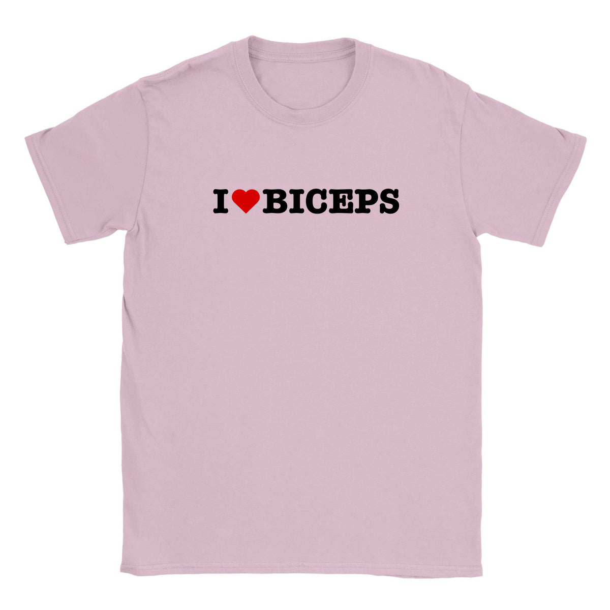 I LOVE BICEPS - BABY TEE – Light Pink
