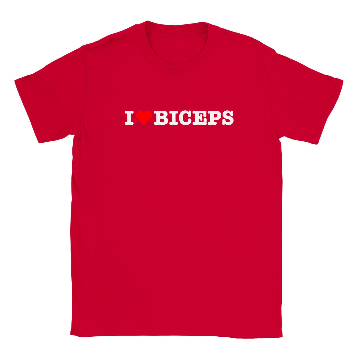 I LOVE BICEPS - BABY TEE – Red