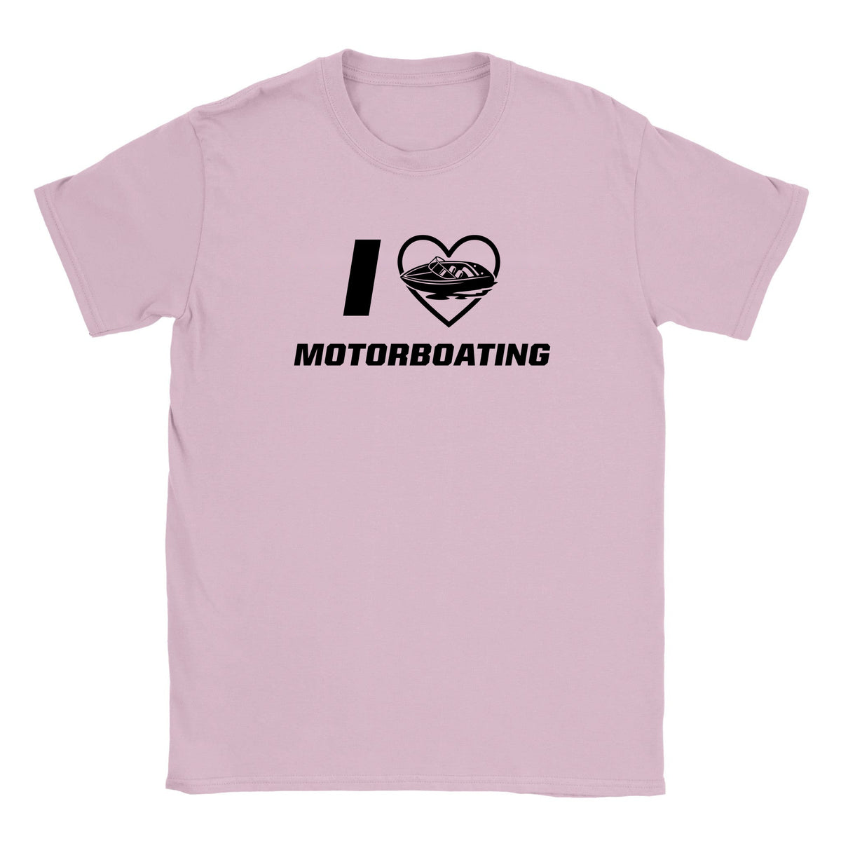 I LOVE MOTORBOATING - BABY TEE – Light Pink