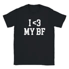 I LOVE MY BF - BABY TEE – Black