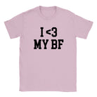 I LOVE MY BF - BABY TEE – Light Pink
