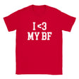 I LOVE MY BF - BABY TEE – Red