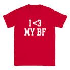 I LOVE MY BF - BABY TEE – Red