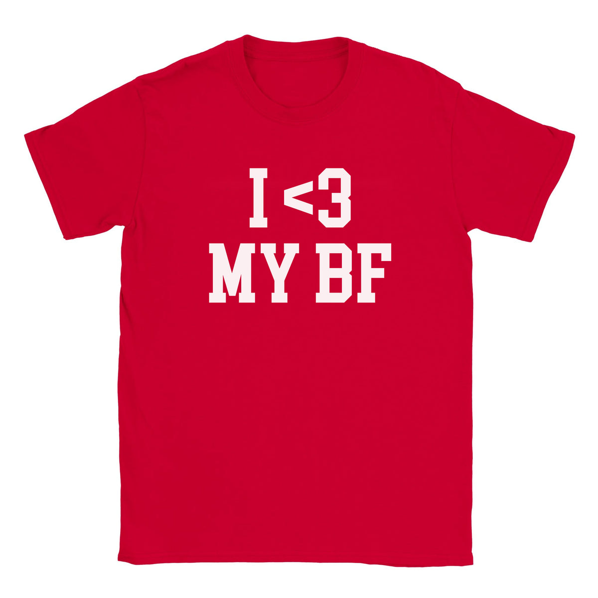 I LOVE MY BF - BABY TEE – Red
