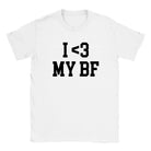 I LOVE MY BF - BABY TEE – White