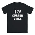I LOVE SURFER GIRLS - BABY TEE – Black