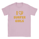 I LOVE SURFER GIRLS - BABY TEE – Light Pink