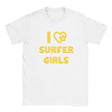 I LOVE SURFER GIRLS - BABY TEE – White