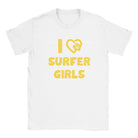 I LOVE SURFER GIRLS - BABY TEE – White