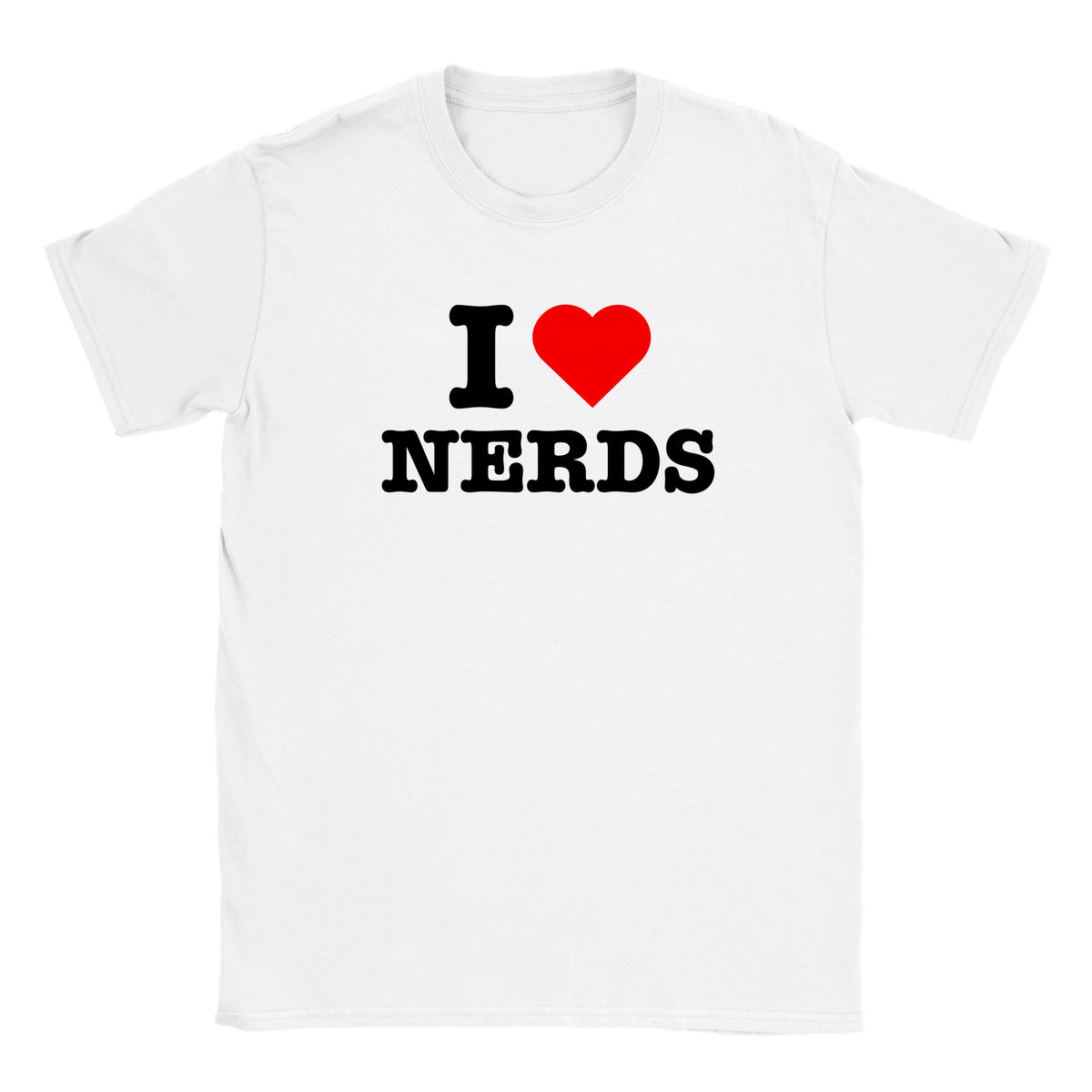 I LOVE NERDS - BABY TEE – White