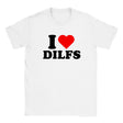 I LOVE DILFS - BABY TEE – White