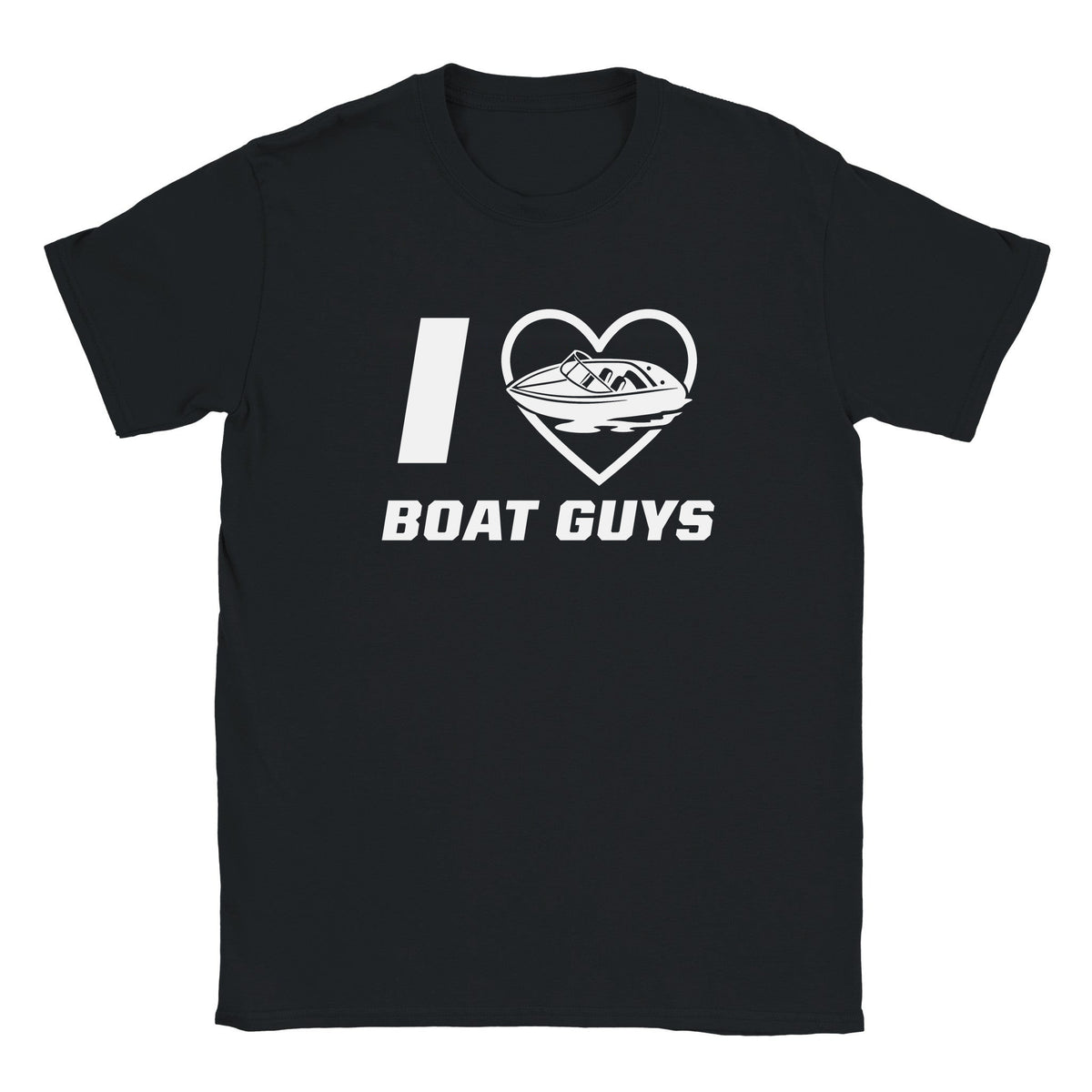I LOVE BOAT GUYS - BABY TEE – Black
