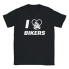 I LOVE BIKERS - BABY TEE – Black