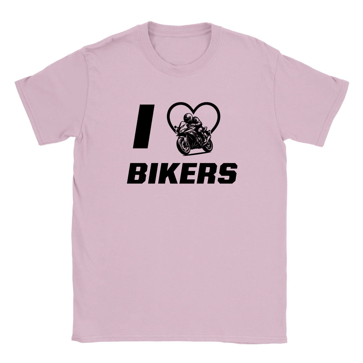 I LOVE BIKERS - BABY TEE – Light Pink