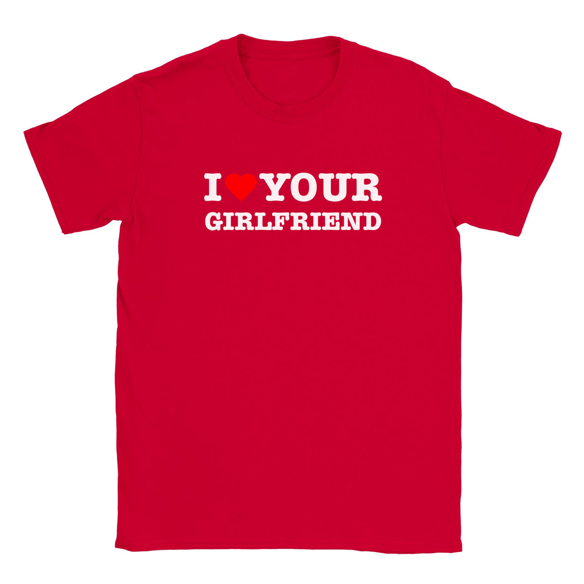 I LOVE YOUR GIRLFRIEND - BABY TEE – Red