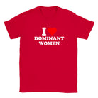 I LOVE DOMINANT WOMEN - BABY TEE – Red