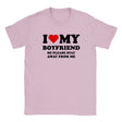 I LOVE MY BOYFRIEND SO PLEASE STAY AWAY FROM ME - BABY TEE – Light Pink