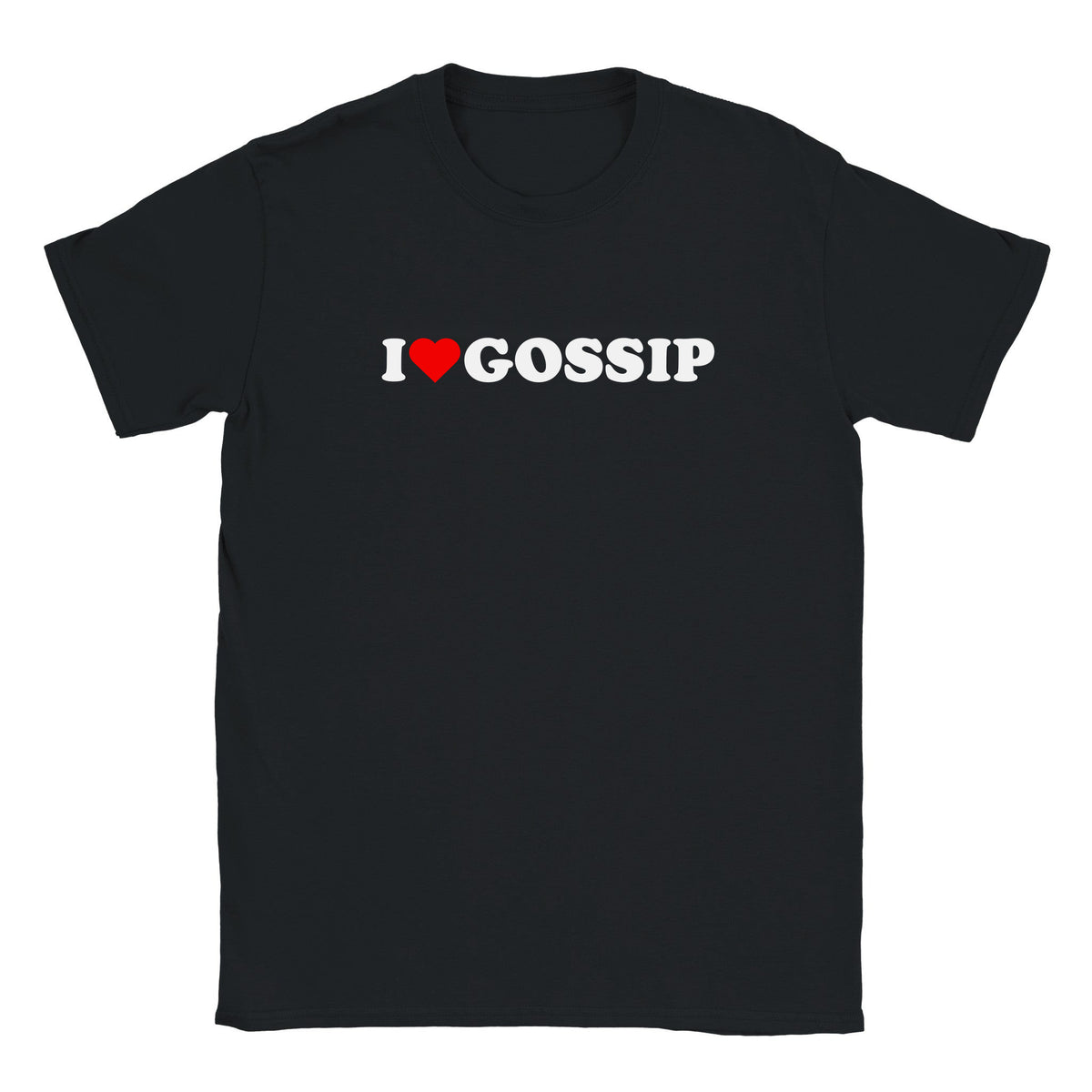 I LOVE GOSSIP - BABY TEE – Black