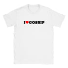 I LOVE GOSSIP - BABY TEE – White