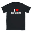 I LOVE EDGING - BABY TEE – Black