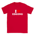 I LOVE EDGING - BABY TEE – Red
