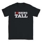 I LOVE BEING TALL - BABY TEE – Black